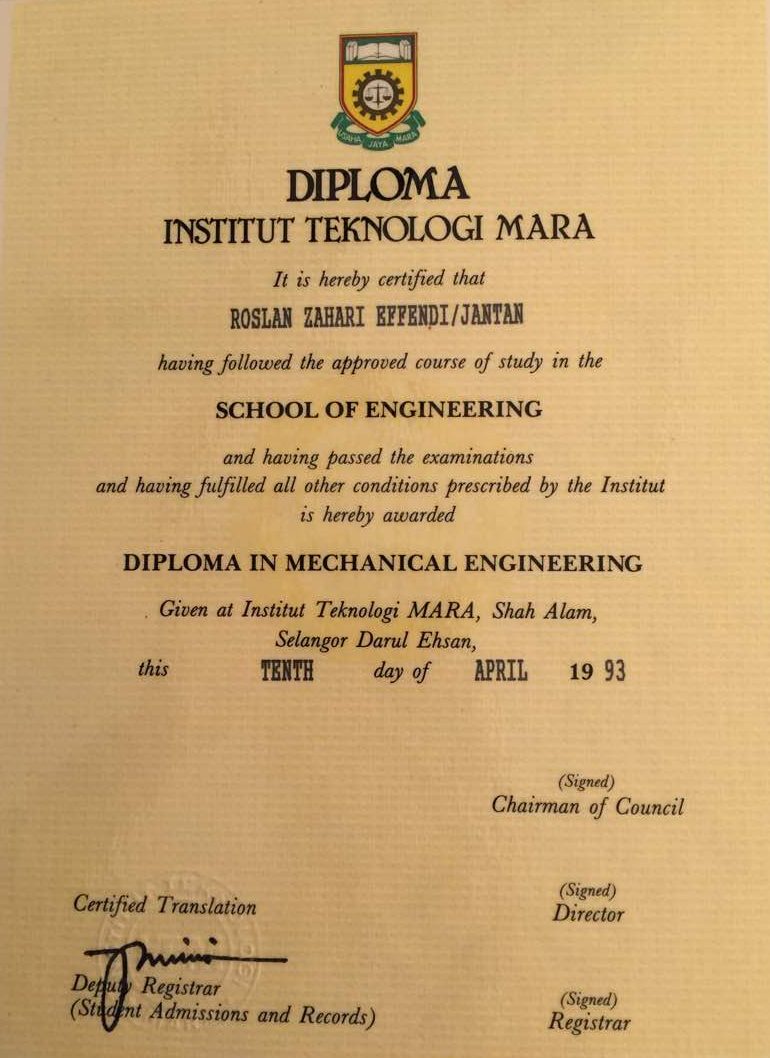 Cert Diploma UITM