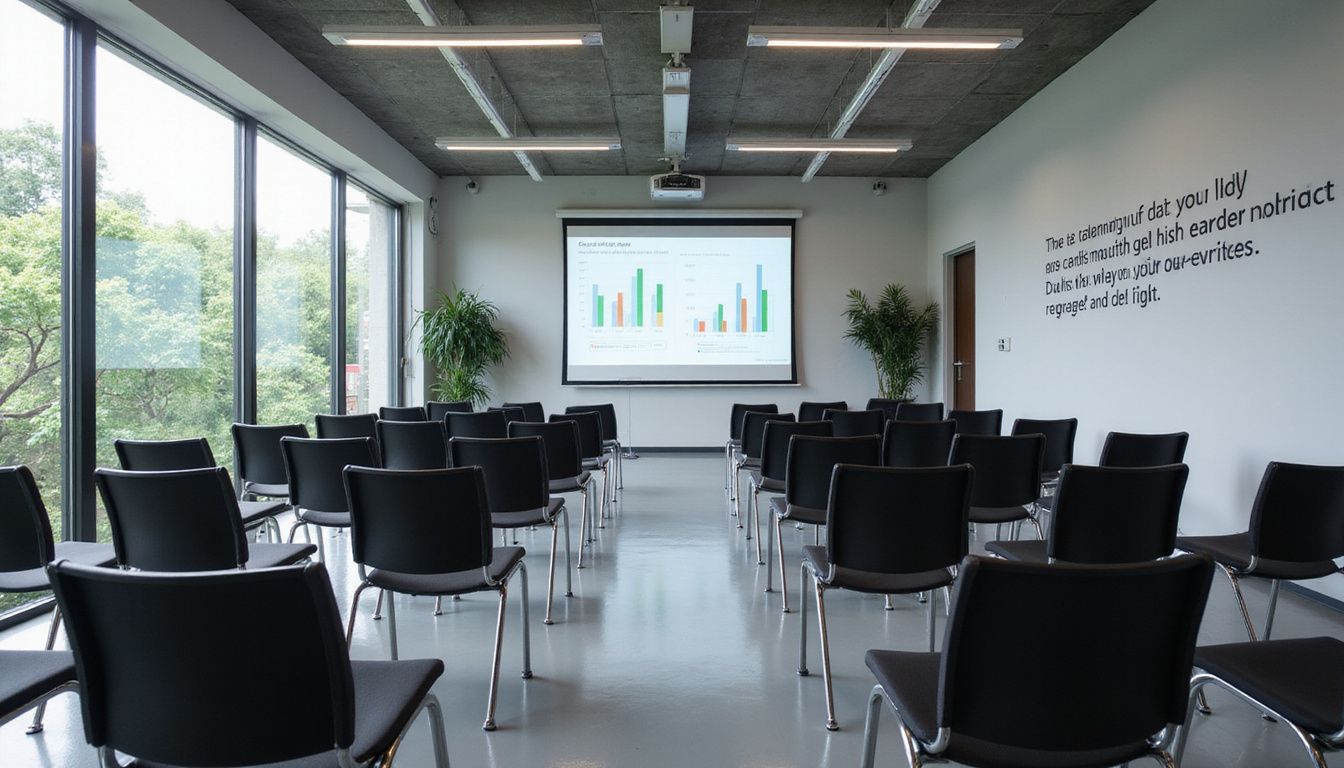 An empty conference room in Malaysia after a leadership workshop. An empty conference room in Malaysia after a leadership workshop.